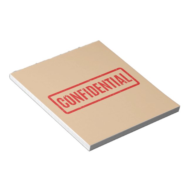 Stamps Confidential Notepad Notizblock (angewinkelt)