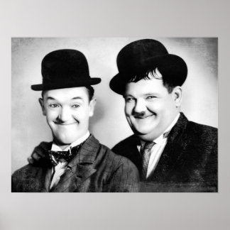Stan Laurel und Oliver Hardy  SW Vintage  D1 Poster