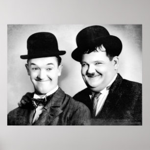 Stan Laurel und Oliver Hardy - SW Vintage - D1 Poster