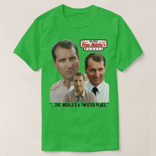 STAN MIKITAS DONUTS Glen den Manager T-Shirt (Design vorne)