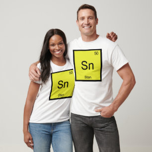 Stan Name Chemie Element Periodensystem T-Shirt