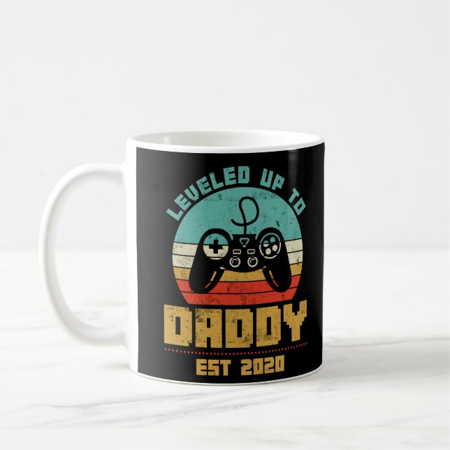 Stand bis zum Daddy 2020 Vater zur Kinderankündigu Kaffeetasse (Links)