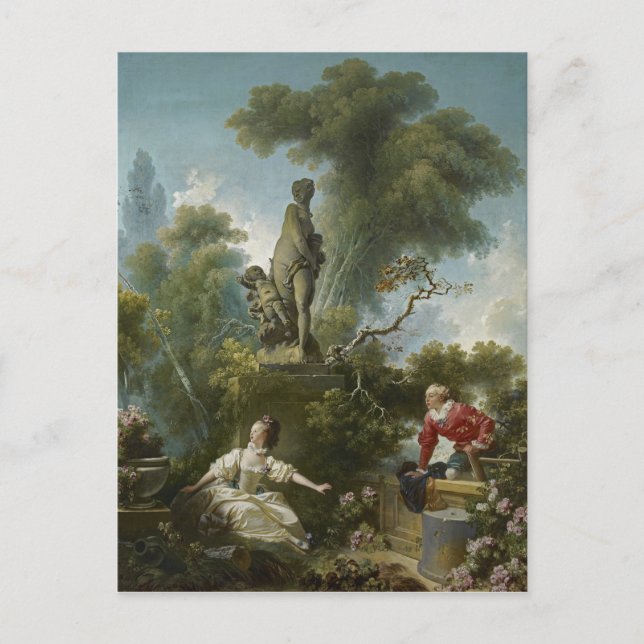 Stand der Liebe: Der Rendezvous von Fragonard Postkarte (Vorderseite)
