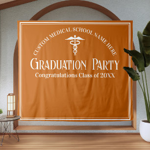 Stand der Orange Medical School Graduation Party F Wandteppich