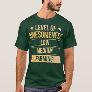 Stand der Weitsicht des landwirtschaftlichen Bauer T-Shirt