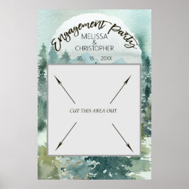 Stand des Forest Wonder Rustikal Engagement Party Poster