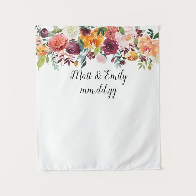 Stand des Fotos im Herbst, Hintergrunddekor der Ho Wandteppich (Vorderseite)