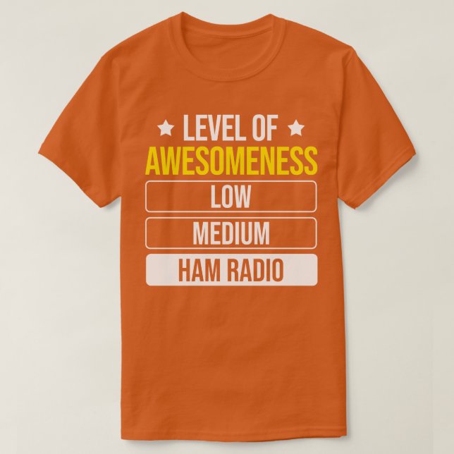 Stand des Funkgeräts der Wahnsinn-Ham T-Shirt (Design vorne)