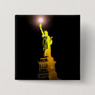 Stand for Freedom: Statue of Liberty Travel Button