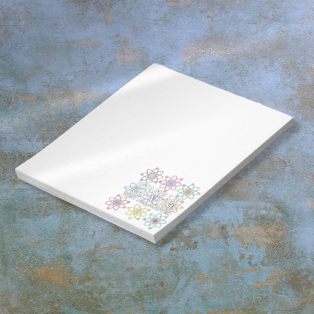 STAND FÜR ATOMwissenschaft Notizblock (STAND UP FOR ATOMS Fun Science Notepad)