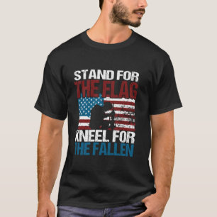 Stand für das Flag Kneel für das gefallene Patriot T-Shirt