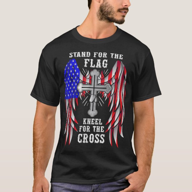 Stand für den Flaggenblock für das Christliche Kre T-Shirt (Vorderseite)