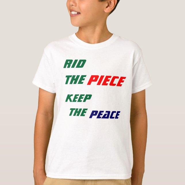 Stand für friedliche Kinder T-Shirt (Vorderseite)