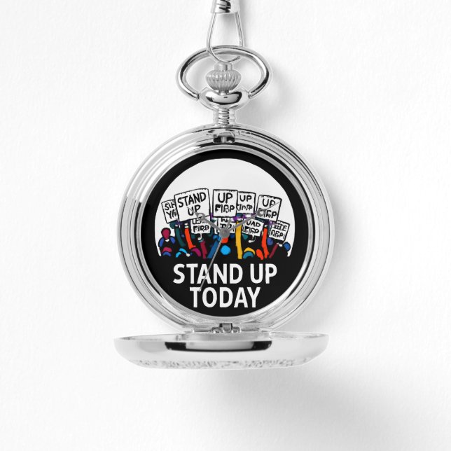 STAND HEUTE Pocket Watch Armbanduhr (Vorderseite)