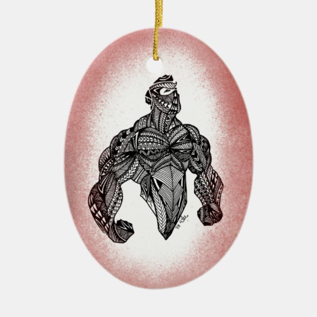 Stand hoch keramik ornament (Vorne)