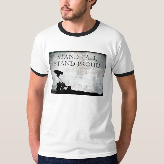 Stand-hoher Stand stolz T-Shirt (Vorderseite)