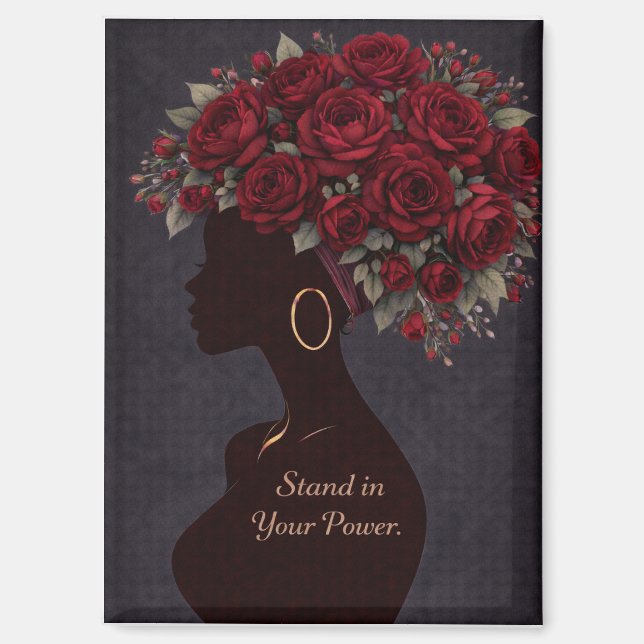 Stand in Your Power Inspirational Magnet  (Vorderseite)