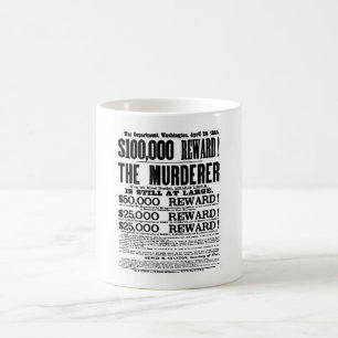 Stand Johns Wilkes wollte Plakat Tasse