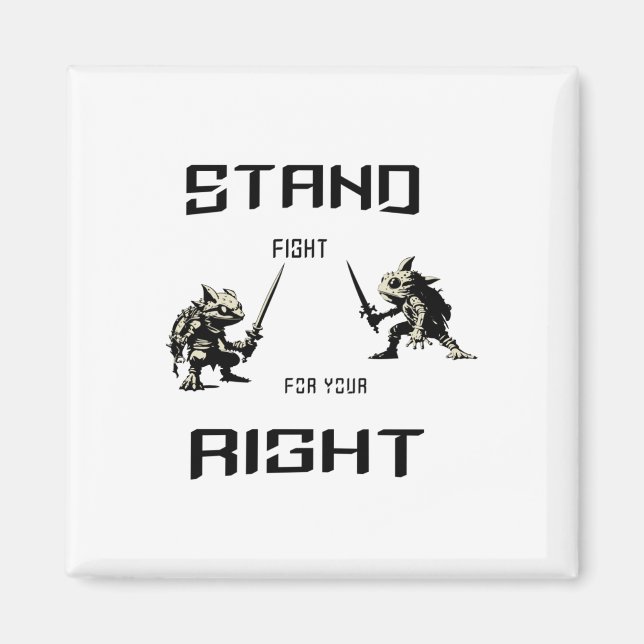 Stand-Kämpfe für den richtigen Aufkleber Magnet (Vorne)