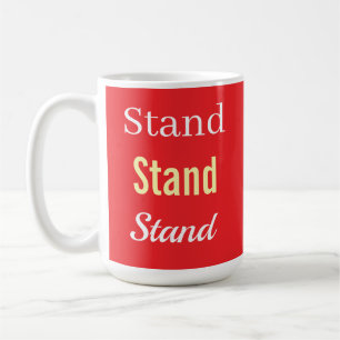 Stand-Logo Rot Kaffeetasse