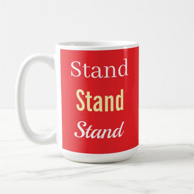 Stand-Logo Rot   Kaffeetasse (Links)