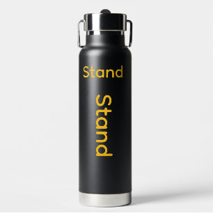 Stand-Logo Schwarz  Trinkflasche