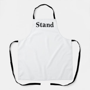 Stand-Logo schwarze Gurte weiße Küche Craft Chef Schürze