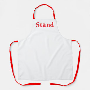 Stand-Logo Weiße Küche Craft Chef Schürze