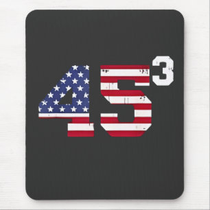 Stand mit 45 Pro Trump USA Flag 4. Juli Mousepad
