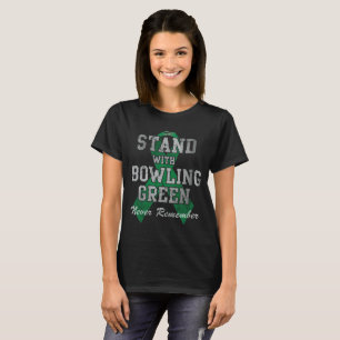 Stand mit Bowling- Greenmassaker erinnern nie sich T-Shirt