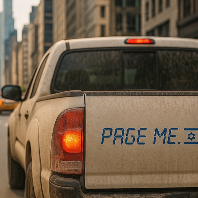 Stand mit dem israelischen Autoaufkleber (Von Creator hochgeladen)