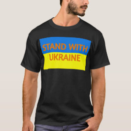 Stand mit der Ukraine (schwarzes T) T-Shirt