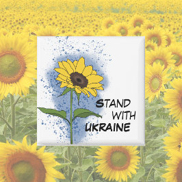 Stand mit der Ukraine Sonnenblumen Magnet