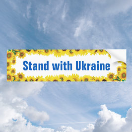 Stand mit der Ukraine Sonnenblumenwolke-Autoaufkle Autoaufkleber