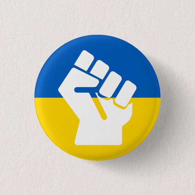 Stand mit der Ukraine | UA Freedom Button (Vorderseite)