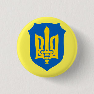 Stand mit der Ukraine Wappen-Taste Button