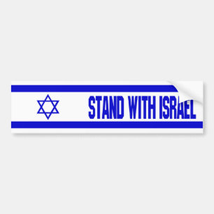 Stand mit Israel Autoaufkleber