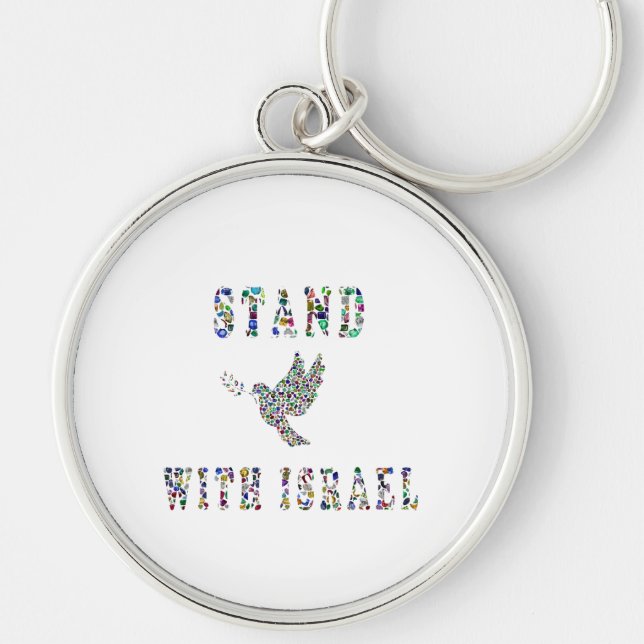Stand mit Israel Schlüsselanhänger (Vorne)