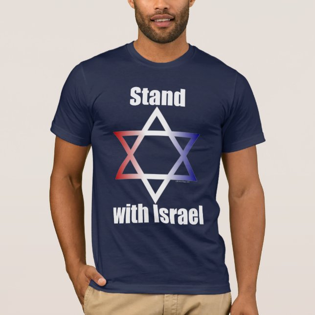 Stand mit Israel-T - Shirt (Vorderseite)