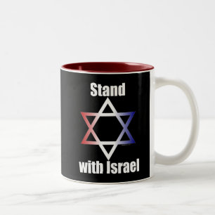 Stand mit Israel-Tasse Zweifarbige Tasse