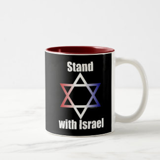 Stand mit Israel-Tasse Zweifarbige Tasse