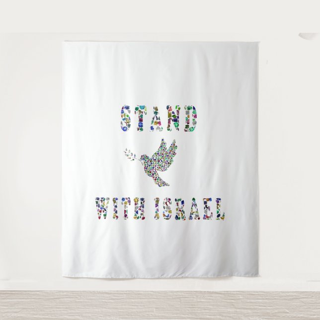 Stand mit Israel Wandteppich (Vorderseite)