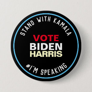 Stand mit Kamala ich spreche BIDEN HARRIS Button