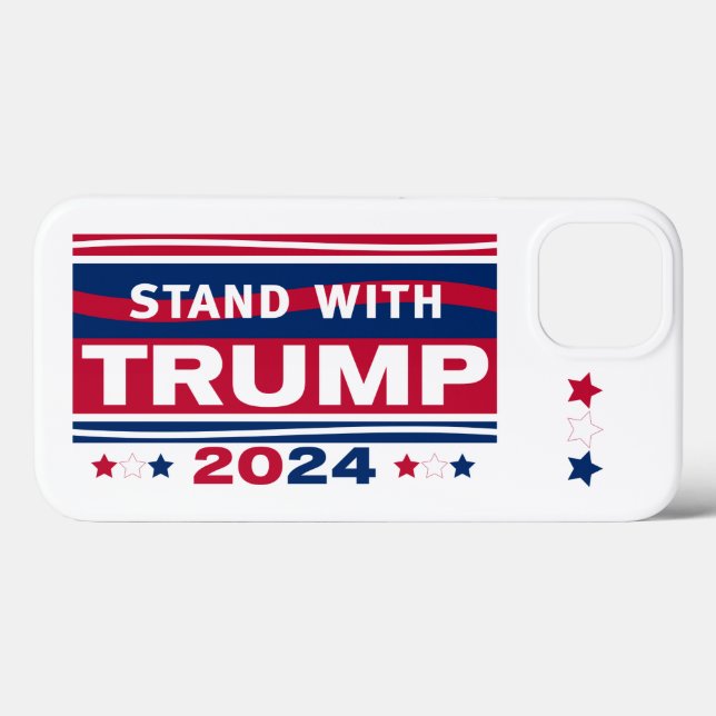 Stand mit Trump~2024~MAGA Case-Mate iPhone Hülle (Rückseite (Horizontal))