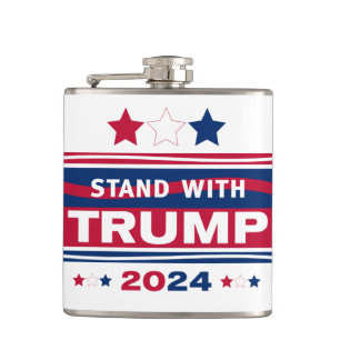 Stand mit Trump~2024~MAGA Flachmann