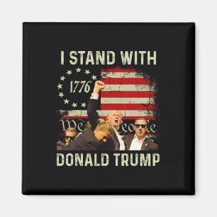 Stand mit Trump lustiger Trump 2024 Magnet