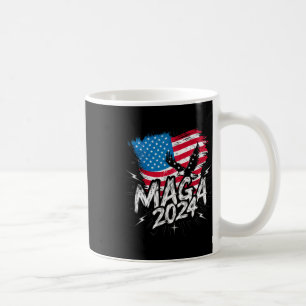 Stand mit Trump Maga 2024 Votum zum Patriotischen  Kaffeetasse