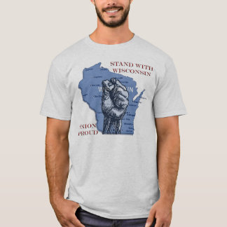 Stand mit Wisconsin T-Shirt