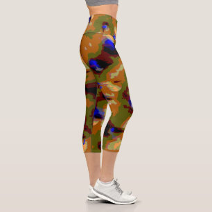 Stand-out-Camouflage Capri Leggings