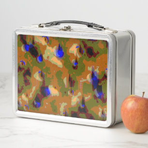 Stand-out-Camouflage Metall Lunch Box